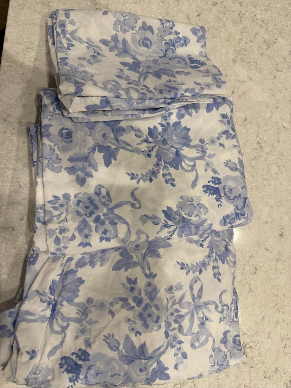 PotteryBarn Teen LoveShackFancy LoveShackFancy Garden Damask Organic Sheet Set - Picture 5 of 6